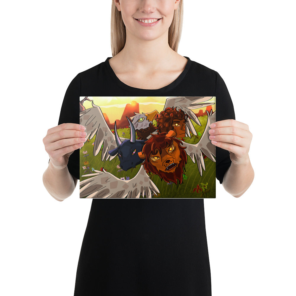 Cherubim in Nature Canvas by Autumn Walsh